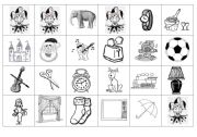 English Worksheet: Dominoes Pictures 1 part 1