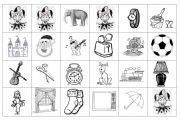 English worksheet: Dominoes Pictures 1 part 1