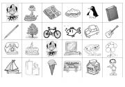 English Worksheet: Dominoes Pictures 1 part 1