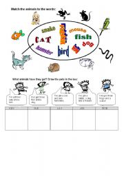 English Worksheet: pets