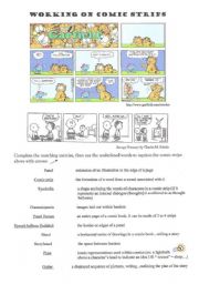 English Worksheet: working on comic strips