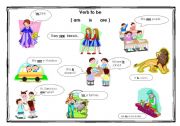 English Worksheet: verb to be 