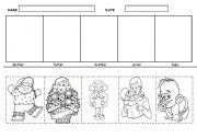 English Worksheet: FAMILY MEMBERS