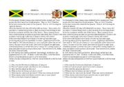 English worksheet: Jamaica introduction