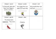 English Worksheet: synonyms loop game cards