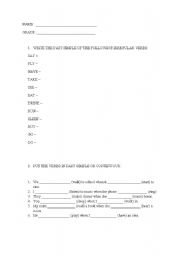 English worksheet: Past Simple or Continuous