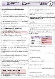 English Worksheet: bac. quiz