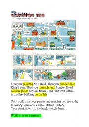 English Worksheet: Giving Directions