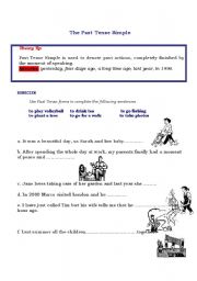 English worksheet: the past tense simple