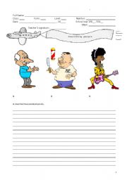 English worksheet: Physical description II