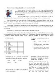 English Worksheet: Personal information