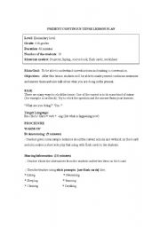 English Worksheet: English Lesson Plan