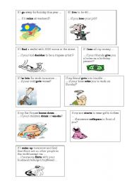 English Worksheet: FIRST AND SECOND CONDITIONALS SPEAKING CARDS