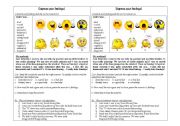 English Worksheet: Express your feelings