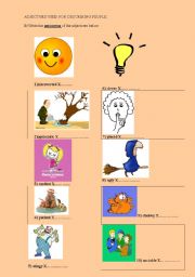 English worksheet: adjectives used for describing people