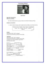 English worksheet: Waving Flag