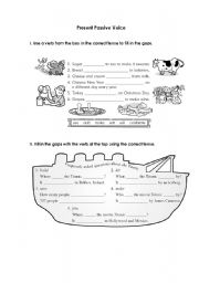 English Worksheet: Present Passive Voice