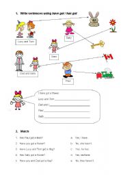 English Worksheet: have got