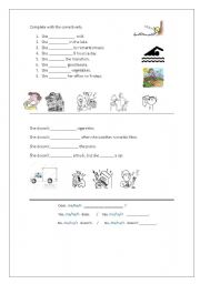 English worksheet: Simple Present - He/She/It