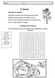 English Worksheet: st george