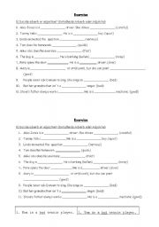 English worksheet: adjective or adverb