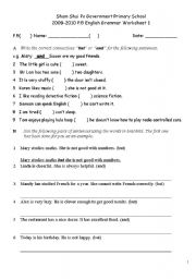 English Worksheet: connectives