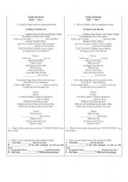 English Worksheet: Song - As long as you love me