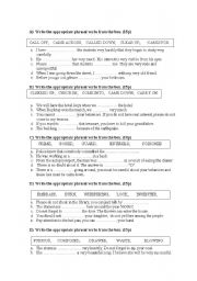 English Worksheet: phrasal verbs