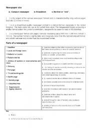 English Worksheet: Media