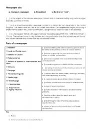 English Worksheet: Media