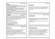 English Worksheet: Short Drama Warm-Up Activities