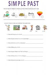 English worksheet: Simple Past 