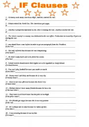 English Worksheet: If Clauses - All types