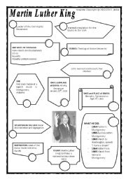 English Worksheet: MARTIN LUTHER KING