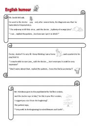 English worksheet: English Humour