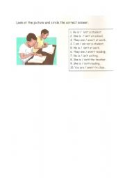 English Worksheet: Verb Be-