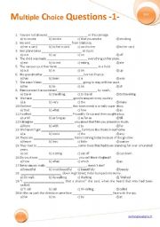 English Worksheet: Multiple Choice Questions-1-