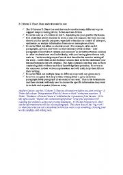 English Worksheet: 3-column T-Chart Rational