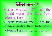 English Worksheet: riddle about weather