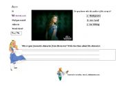 English Worksheet: ALICE IN WONDERLAND