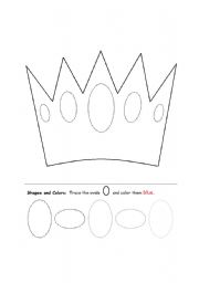 English Worksheet: Shape Oval