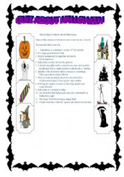 English Worksheet: QUIZ ABOUT HALLOWEEN