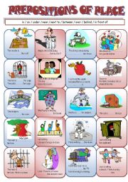 English Worksheet: prepositions