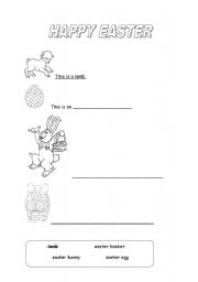 English worksheet: EASTER