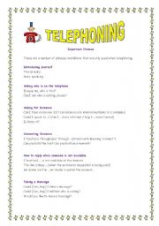 TELEPHONING