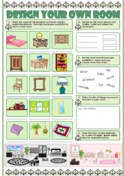 Rooms in the house - ESL worksheet by mytijana