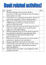 English Worksheet: guided reading activities