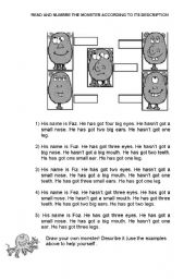 English Worksheet: READING & WRITING 