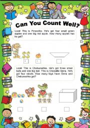 English Worksheet: COUNTING