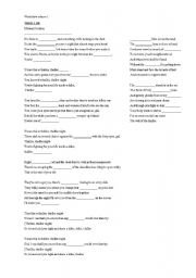 English Worksheet: Michael Jacksons song 